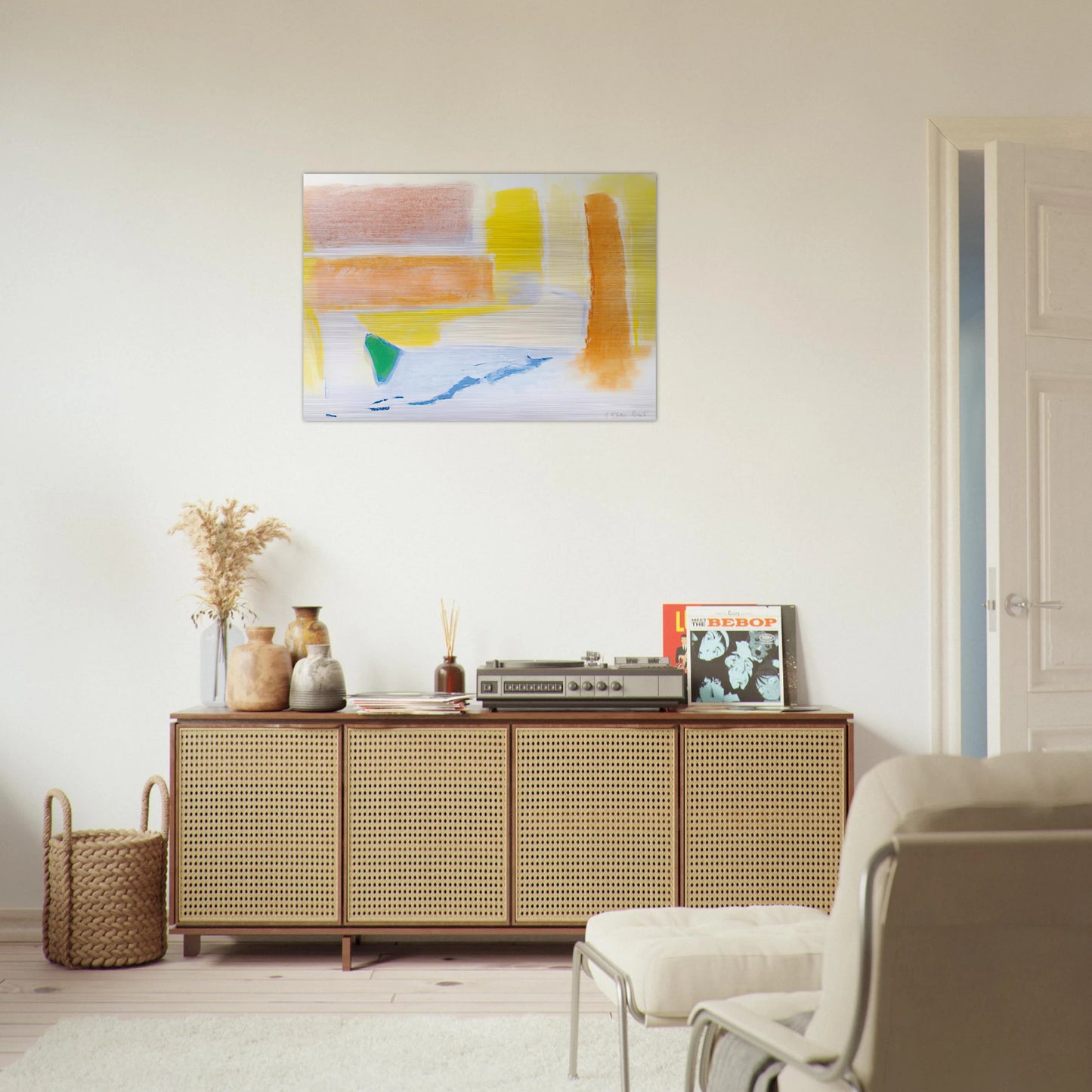 UNTITLED 1996 - Esteban Vicente Brushed Aluminum Print - 70x100 cm / 28x40 inches | Esteban Vicente Aluminum Print | Esteban Vicente Prints