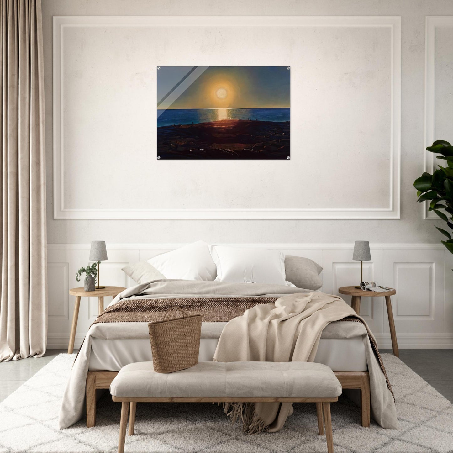Calm and Free Maine Coast - Rockwell Kent Acrylic Print - 70x100 cm / 28x40″ inches