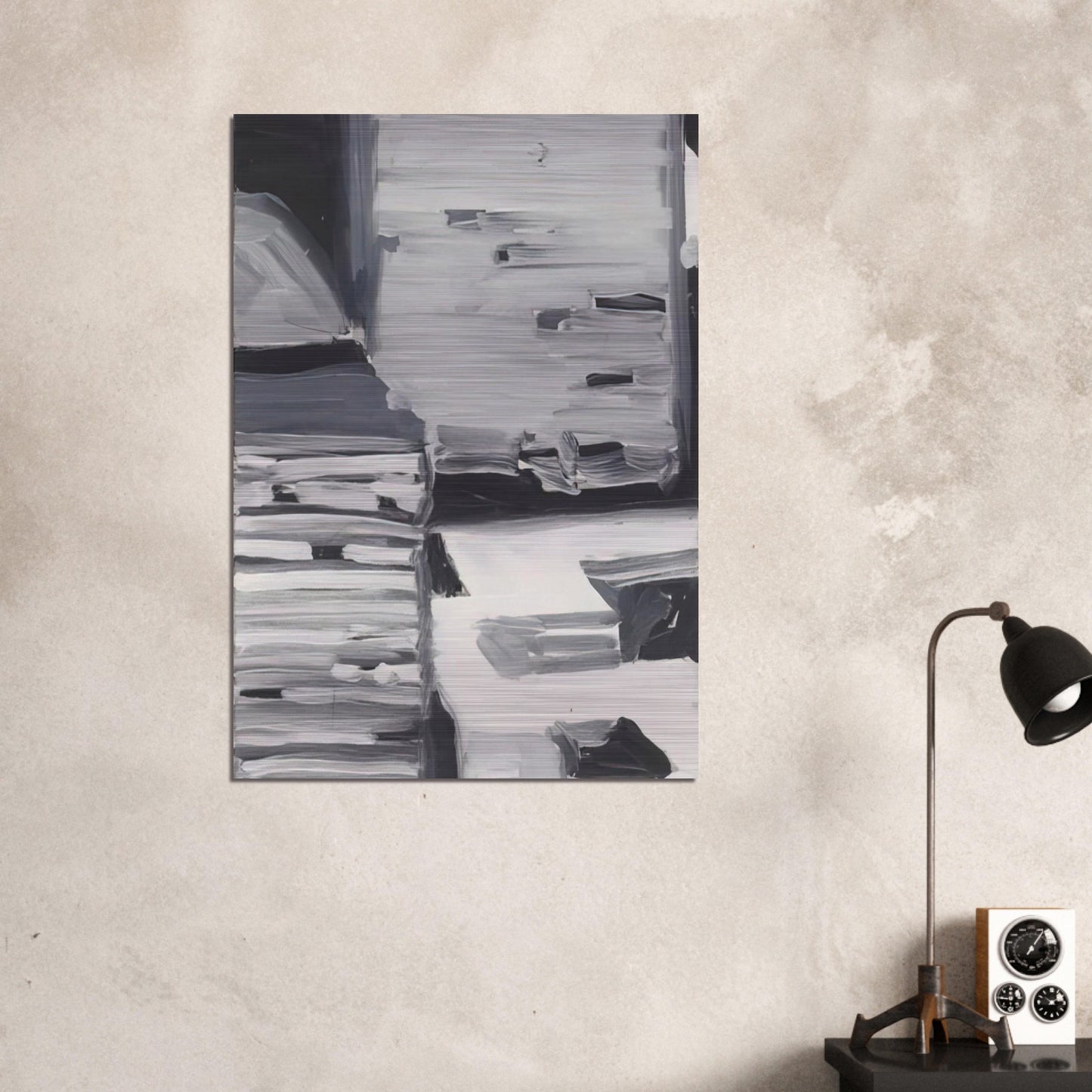 TOWNSCAPE 1968 4 - Gerhard Richter Brushed Aluminum Print - 70x100 cm / 28x40 inches | Gerhard Richter Aluminum Print | Gerhard Richter Prints