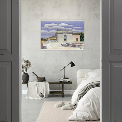 Saltillo Mansion - Edward Hopper Brushed Aluminum Print - 70x100 cm / 28x40 inches | Edward Hopper Aluminum Print | Edward Hopper Prints