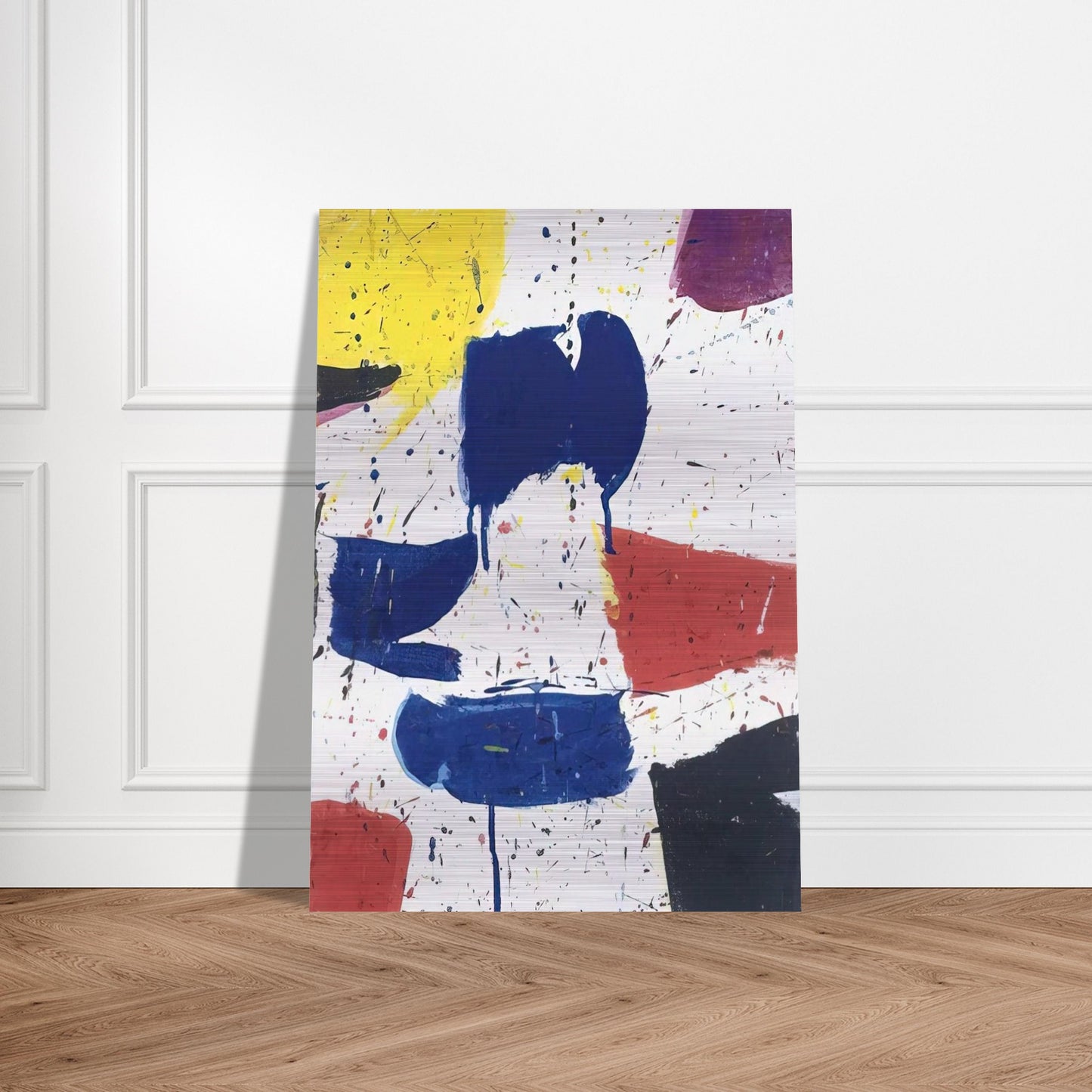 Emblem 8  1 - Sam Francis Brushed Aluminum Print - 70x100 cm / 28x40 inches | Sam Francis Aluminum Print | Sam Francis Prints
