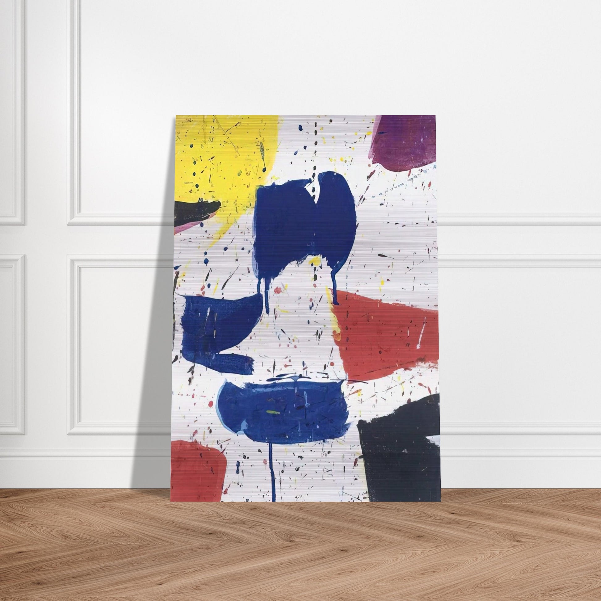 Emblem 8  1 - Sam Francis Brushed Aluminum Print - 70x100 cm / 28x40 inches | Sam Francis Aluminum Print | Sam Francis Prints