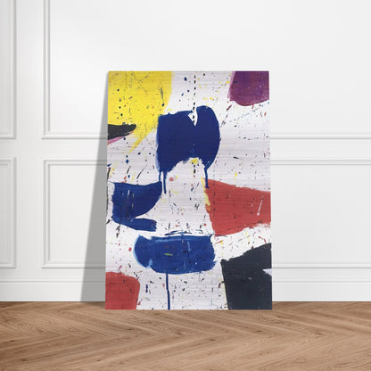 Emblem 8  1 - Sam Francis Brushed Aluminum Print - 70x100 cm / 28x40 inches | Sam Francis Aluminum Print | Sam Francis Prints