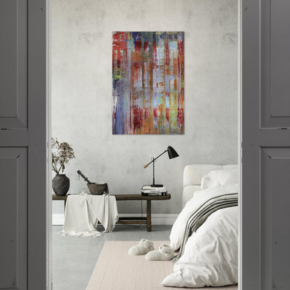 ABSTRACT BILDING - Gerhard Richter Brushed Aluminum Print - 70x100 cm / 28x40 inches | Gerhard Richter Aluminum Print | Gerhard Richter Prints