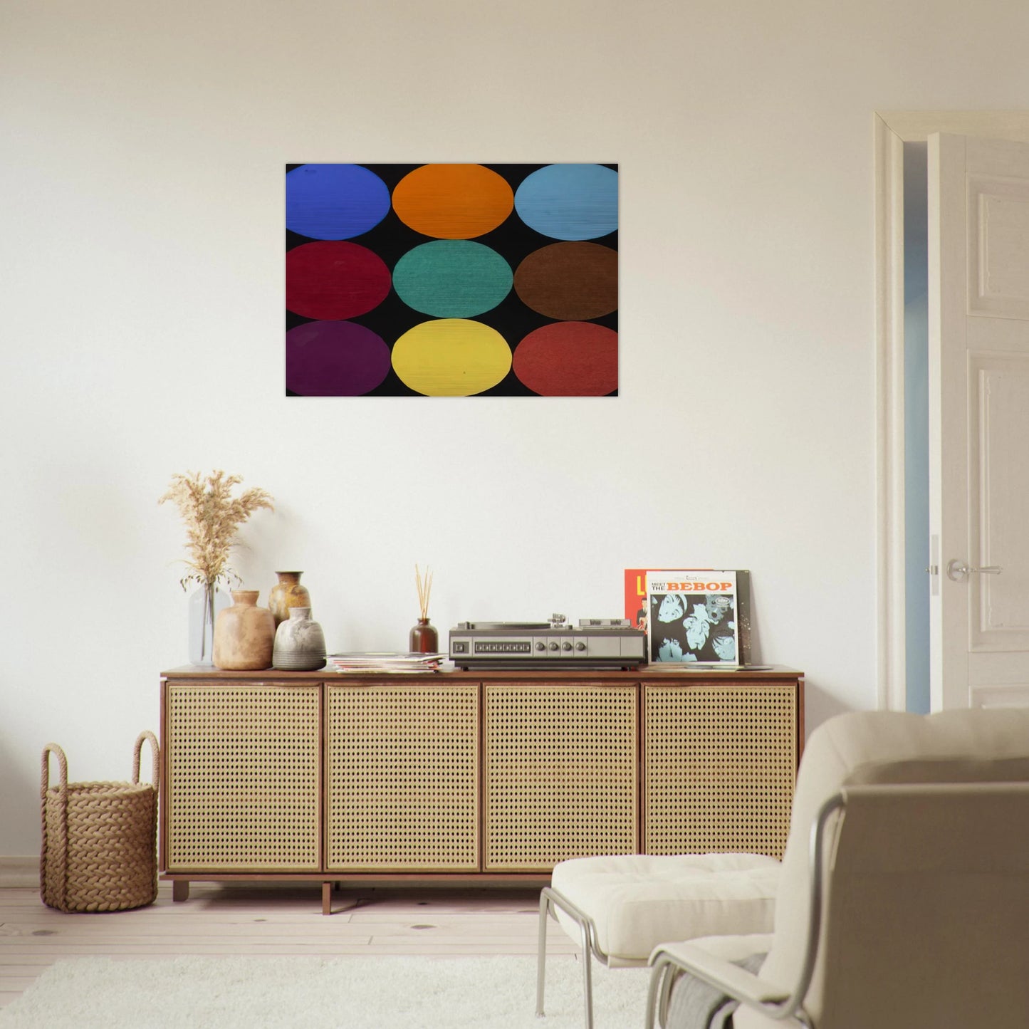 Nine Colors - Ellsworth Kelly Brushed Aluminum Print - 70x100 cm / 28x40 inches | Ellsworth Kelly Aluminum Print | Ellsworth Kelly Prints