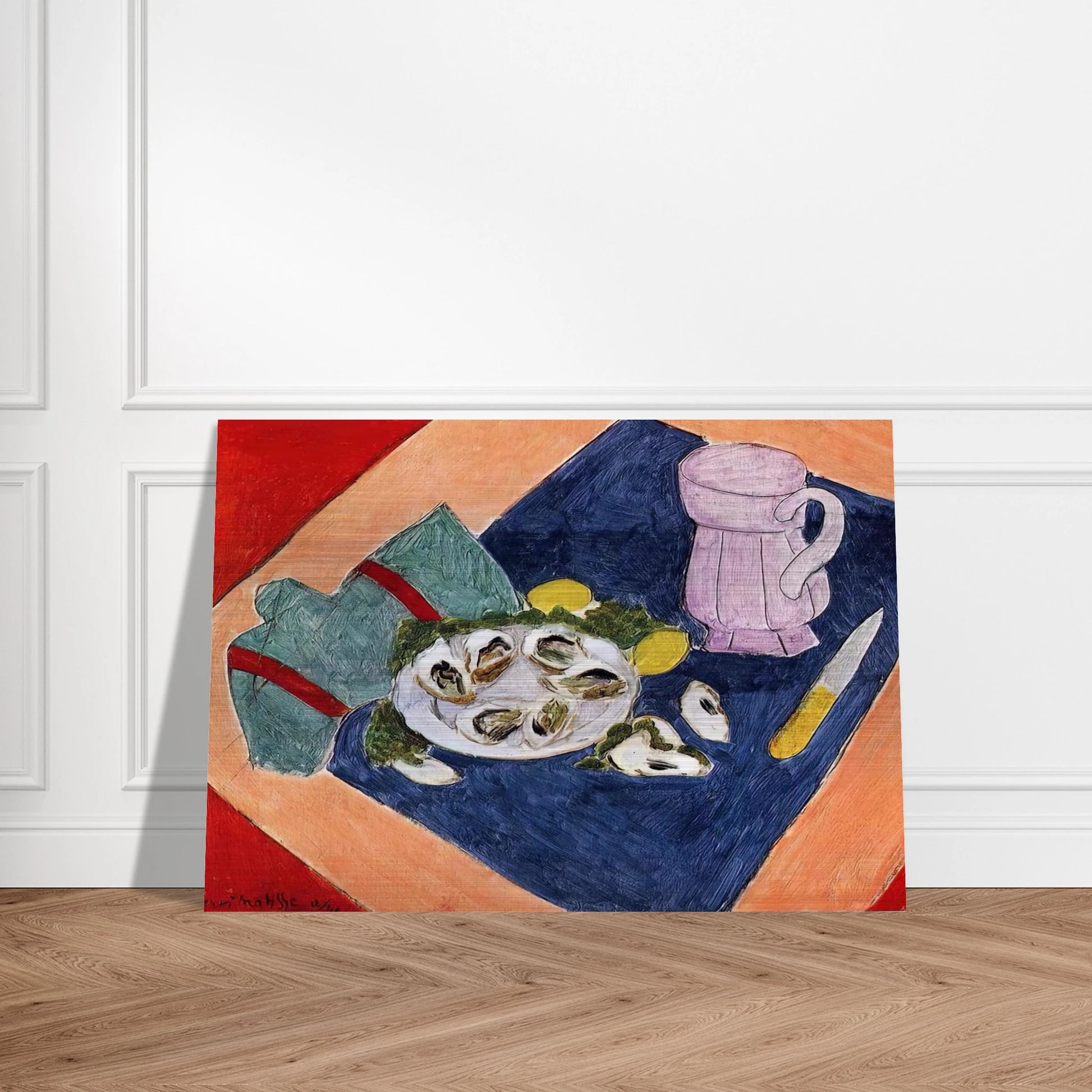 STILL LIFE WITH OYSTERS 1940 - Henri Matisse Brushed Aluminum Print - 70x100 cm / 28x40 inches | Henri Matisse Aluminum Print | Henri Matisse Prints