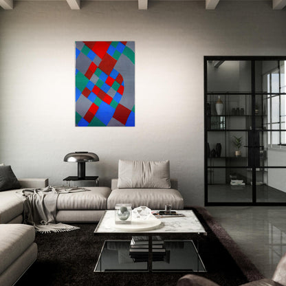 WORD POETRY POETRY OF COLORS - Sonia Delaunay Brushed Aluminum Print - 70x100 cm / 28x40 inches | Sonia Delaunay Aluminum Print | Sonia Delaunay Prints