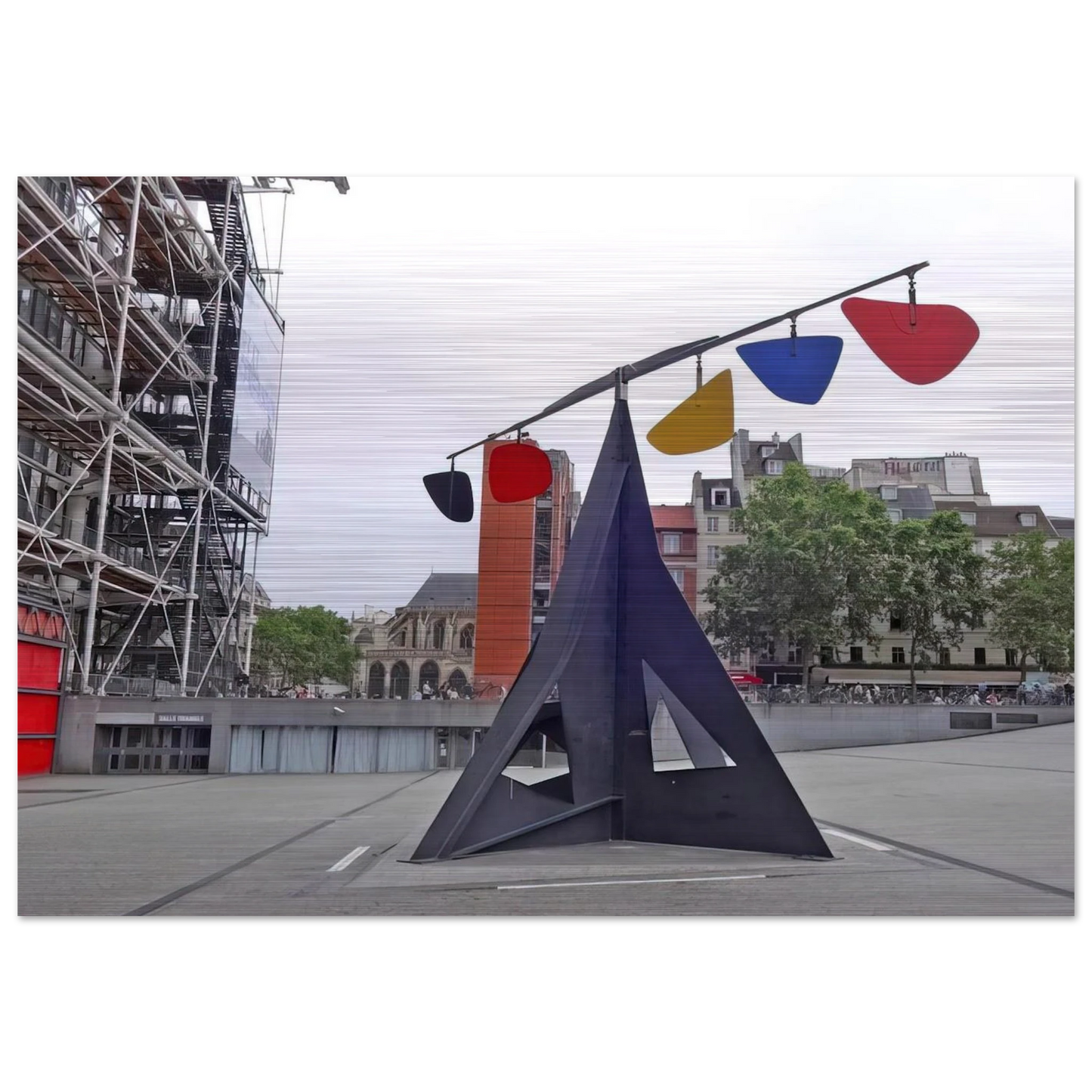 HORIZONTAL 1974 - Alexander Calder Brushed Aluminum Print - 70x100 cm / 28x40 inches | Alexander Calder Aluminum Print | Alexander Calder Prints