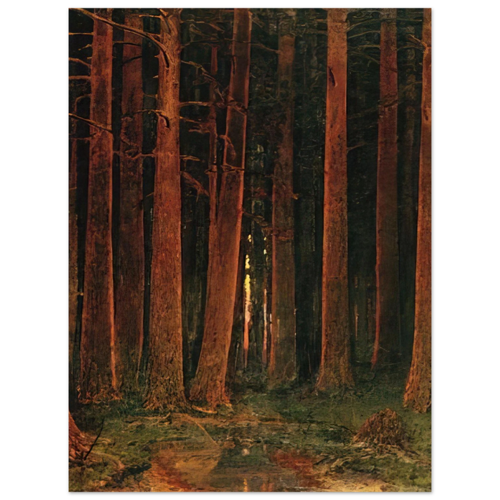 Arkhyp Kuindzhi - Sunset in the forest  75x100 cm / 30x40inches Fine Art Poster