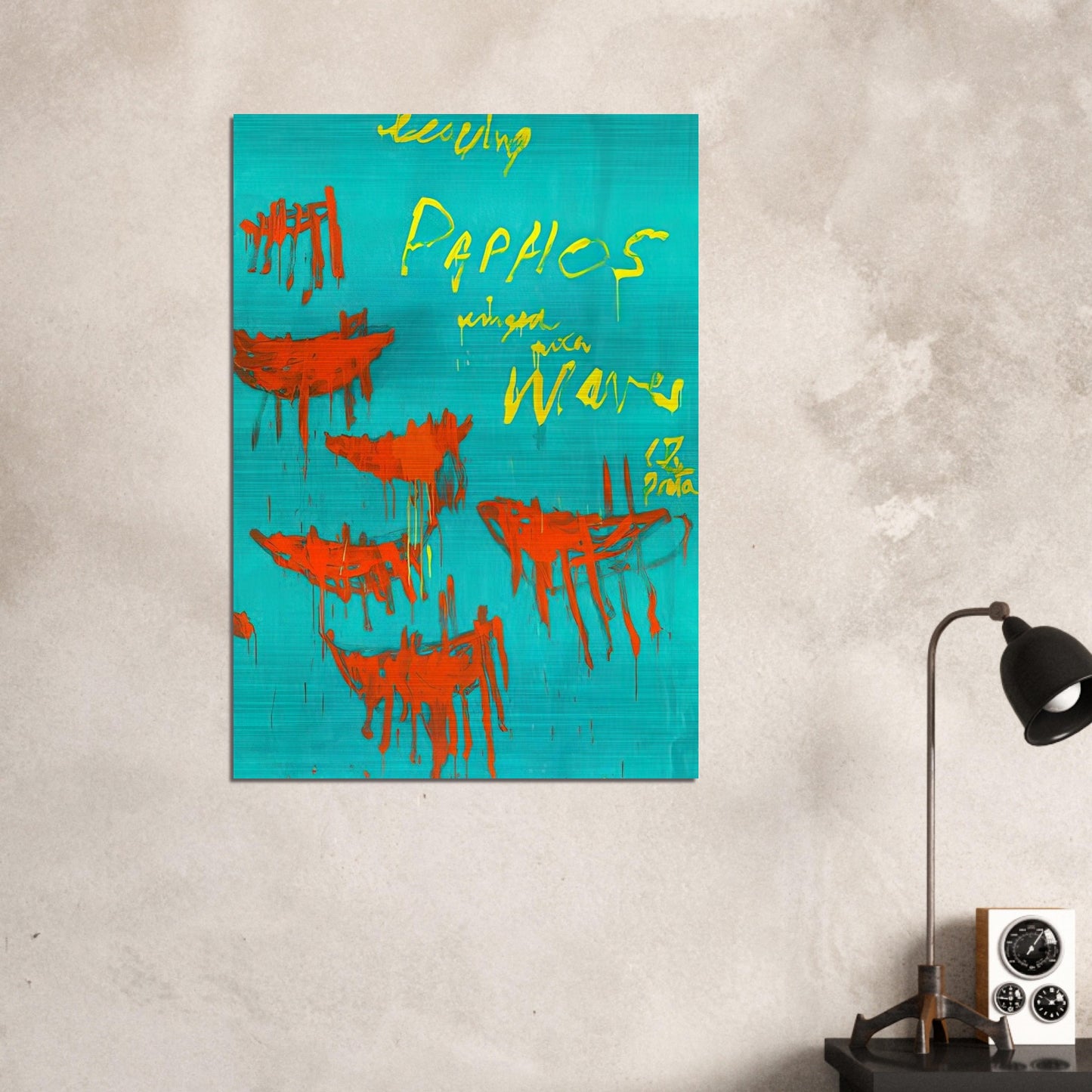 Leaving Paphos Ringed With Waves V - Cy Twombly Brushed Aluminum Print - 70x100 cm / 28x40 inches | Cy Twombly Aluminum Print | Cy Twombly Prints