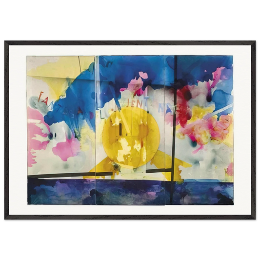 Fantasy of the Natural Patient - 1970 - Mario Schifano 70x100 cm / 28x40 inches Framed Art Print – Black Wooden Frame