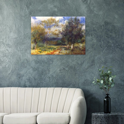 Landscape in the Sun - Pierre-Auguste Renoir Brushed Aluminum Print - 70x100 cm / 28x40 inches | Pierre-Auguste Renoir Aluminum Print | Pierre-Auguste Renoir Prints