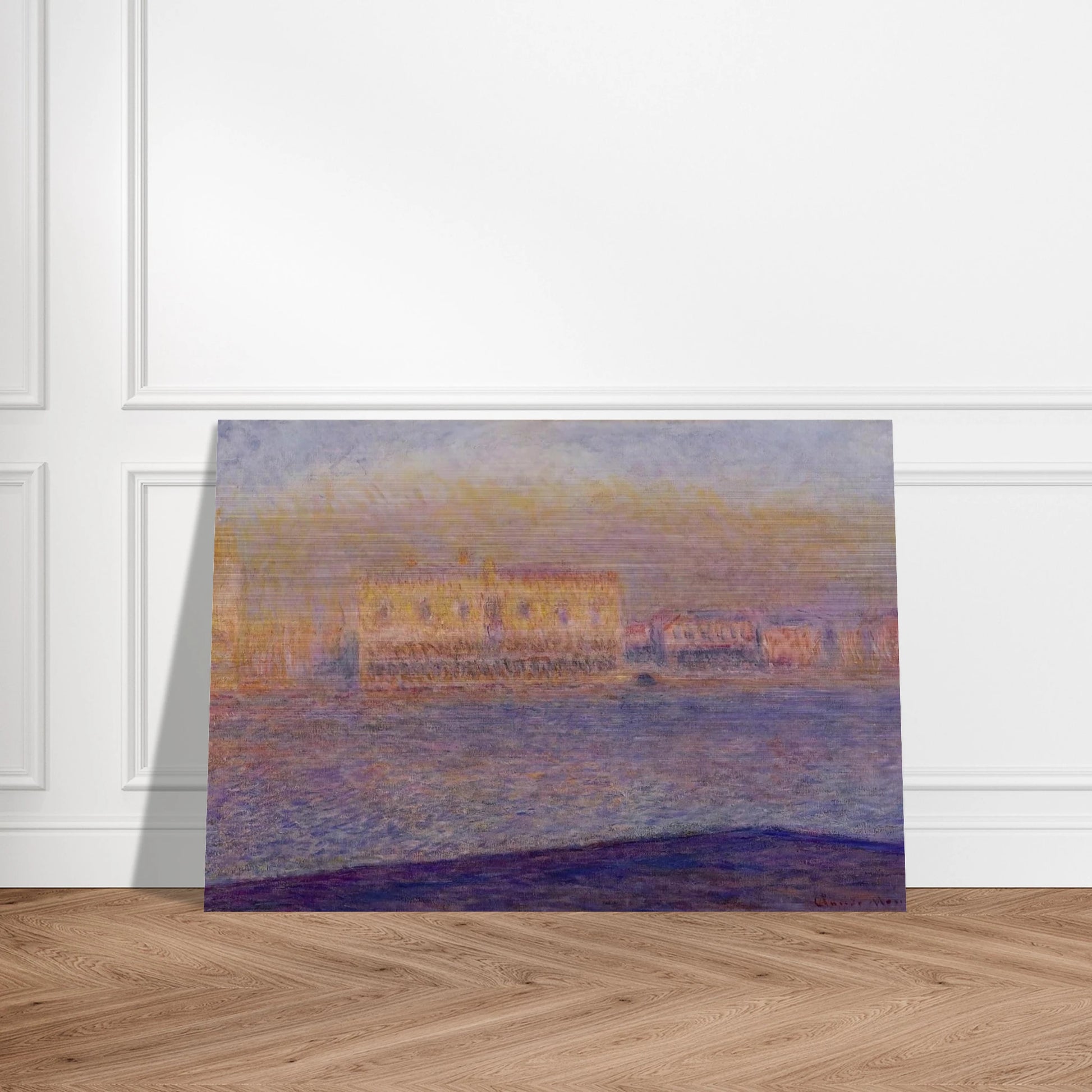 The Doges' Palace Seen from San Giorgio Maggiore, Venice - claude monet Brushed Aluminum Print - 70x100 cm / 28x40 inches | claude monet Aluminum Print | claude monet Prints