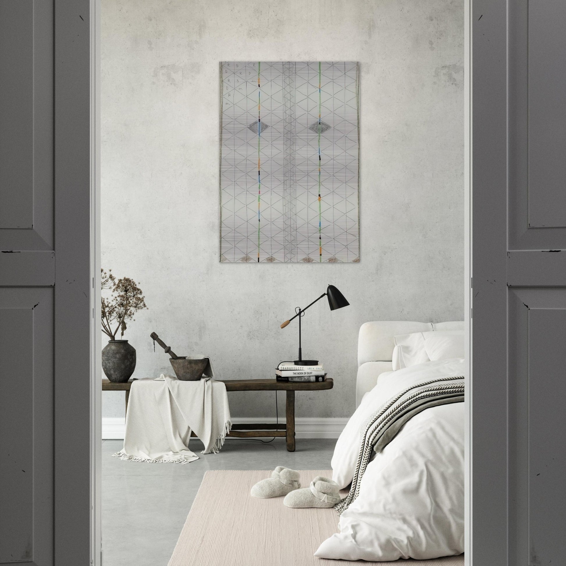 Untitled 1 - 1984 - Bruno Munari Brushed Aluminum Print - 70x100 cm / 28x40 inches | Bruno Munari Aluminum Print | Bruno Munari Prints