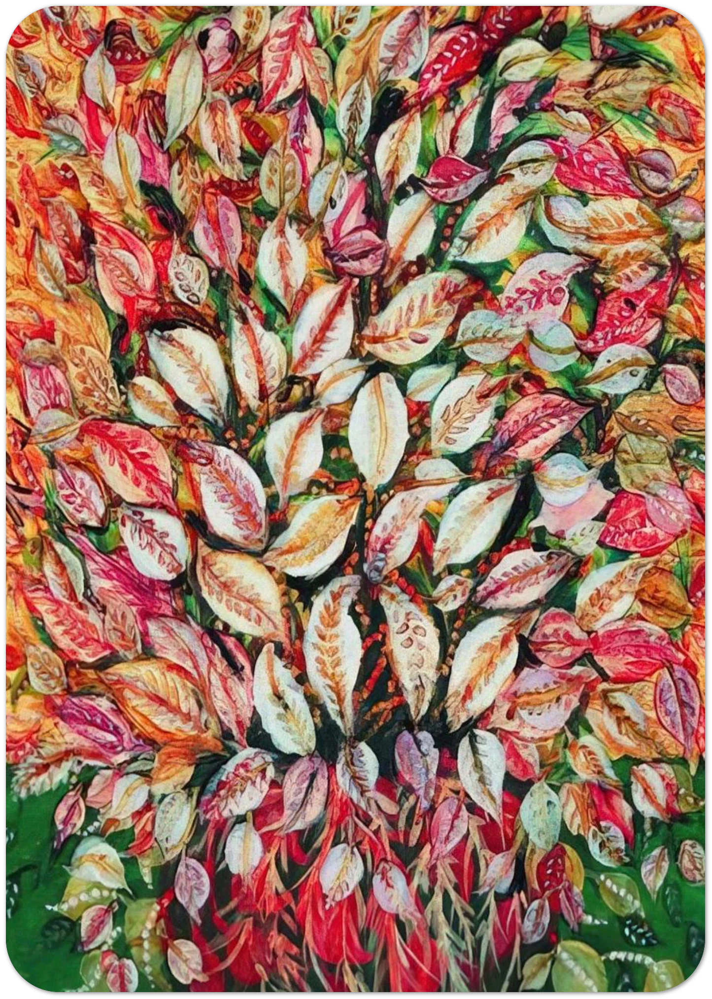 Feuilles - 1928 By Seraphine Louis Pack of 10 Post Cards | Seraphine Louis Post Cards | A6 (10.5 x 14.8 cm) - 4.1 x 5.8 inches