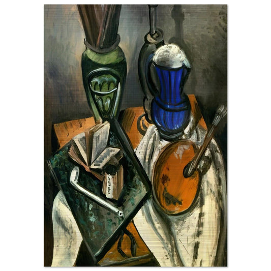 STILL LIFE 1914 - Andre Derain Brushed Aluminum Print - 70x100 cm / 28x40 inches | Andre Derain Aluminum Print | Andre Derain Prints