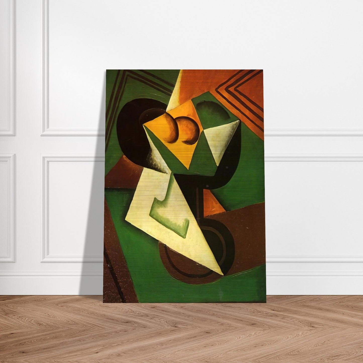 FRUIT BOWL AND FRUIT - Juan Gris Brushed Aluminum Print - 70x100 cm / 28x40 inches | Juan Gris Aluminum Print | Juan Gris Prints