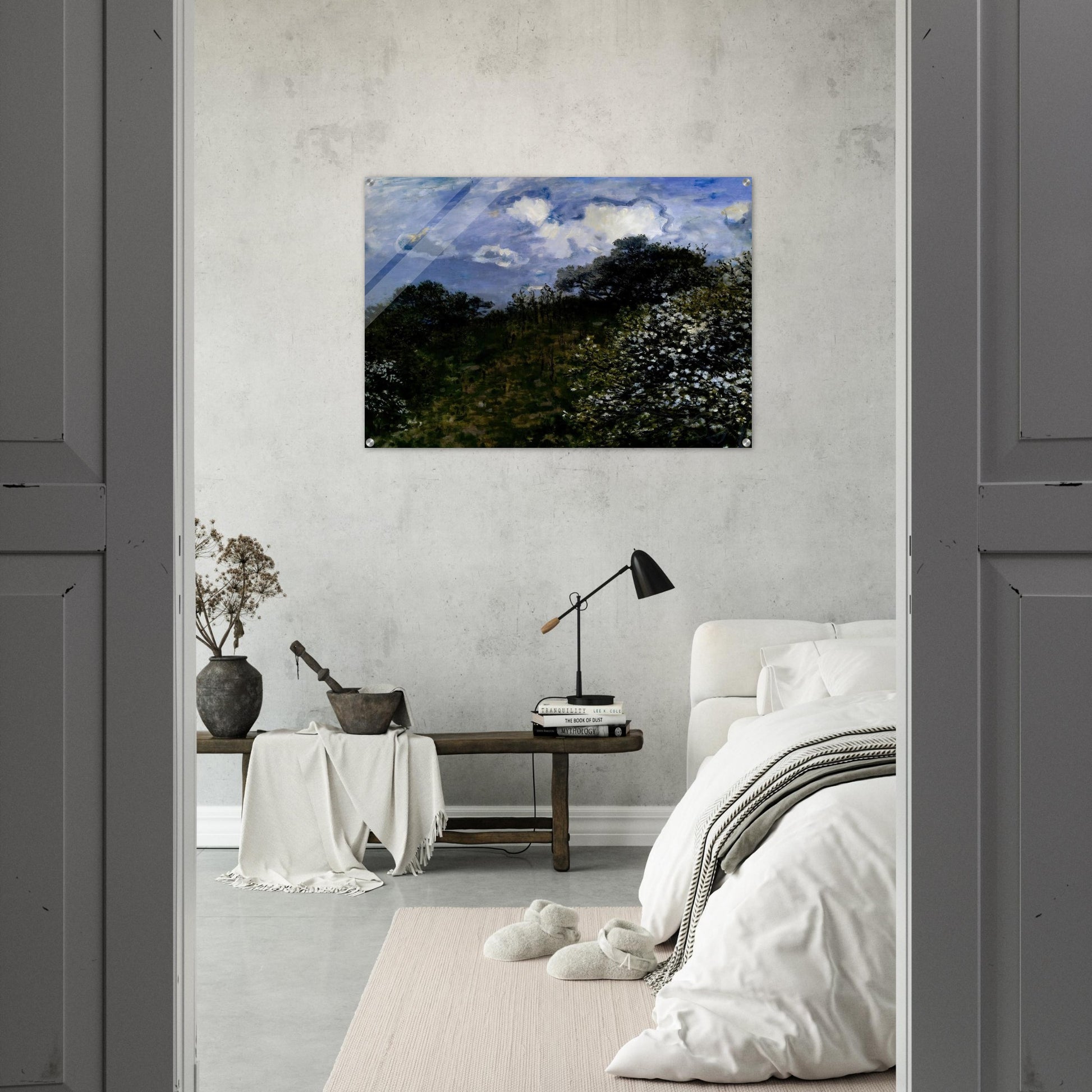 Spring - claude monet Acrylic Print - 70x100 cm / 28x40″ inches | claude monet Wall Art | claude monet Prints