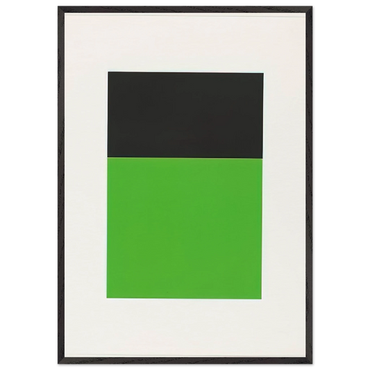 Black-Green from the Series of Ten Lithographs - Ellsworth Kelly 70x100 cm / 28x40 inches Framed Art Print – Black Wooden Frame