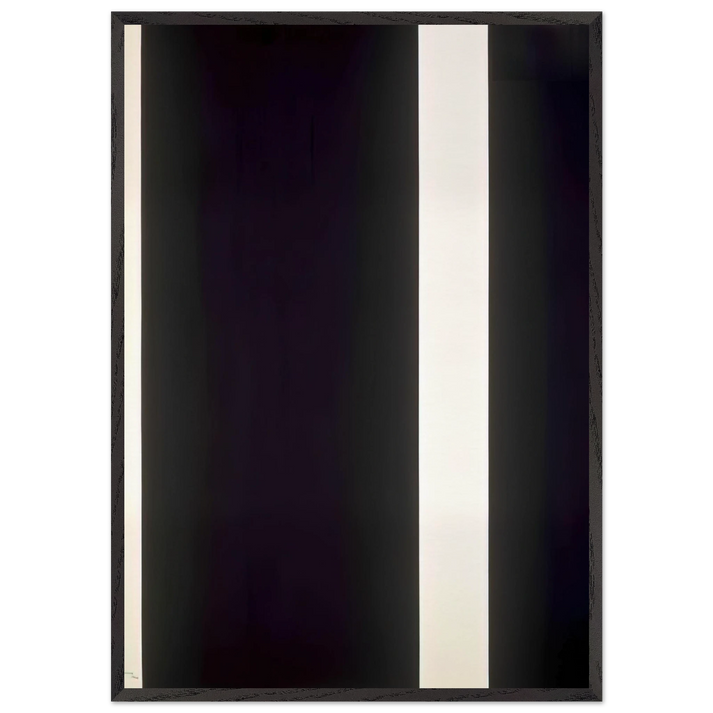 The Station of the Cross - Thirteenth station - Barnett Newman 70x100 cm / 28x40 inches Framed Art Print – Black Wooden Frame