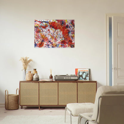 And Pink - Sam Francis Brushed Aluminum Print - 70x100 cm / 28x40 inches | Sam Francis Aluminum Print | Sam Francis Prints