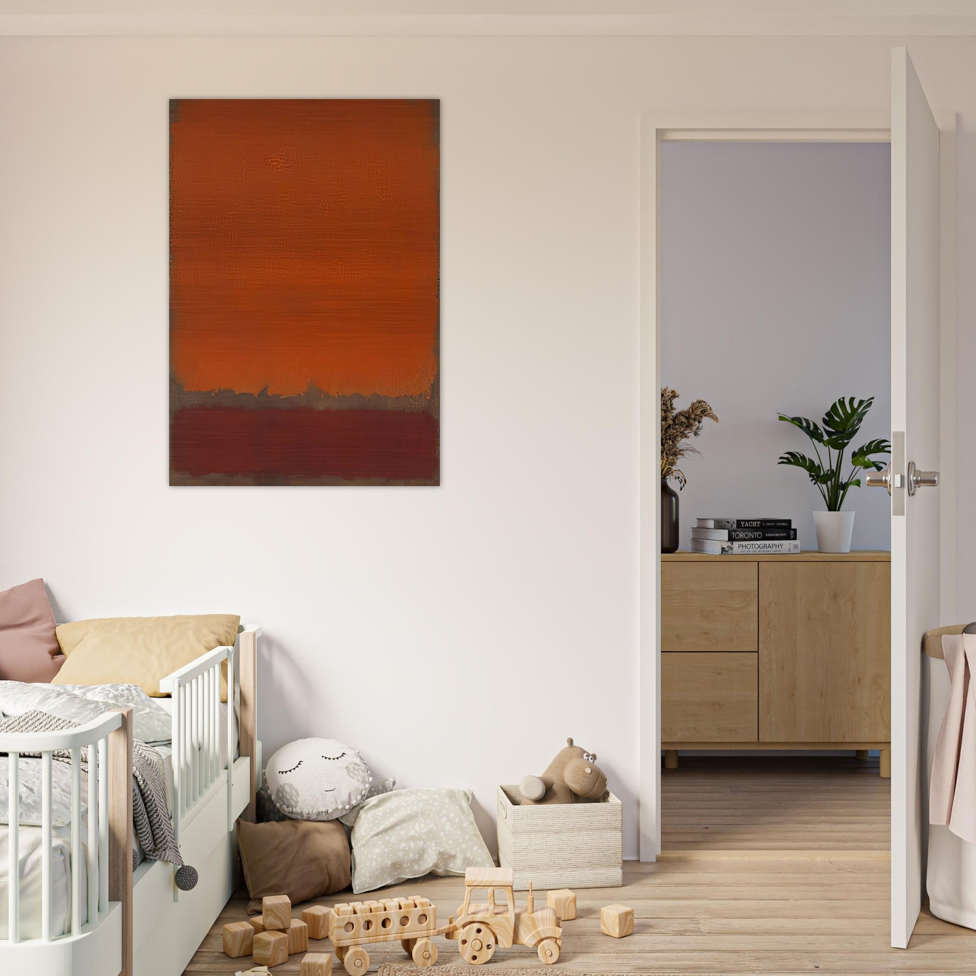 Ochre and Red on Red - 1962 - Mark Rothko Brushed Aluminum Print - 70x100 cm / 28x40 inches | Mark Rothko Aluminum Print | Mark Rothko Prints