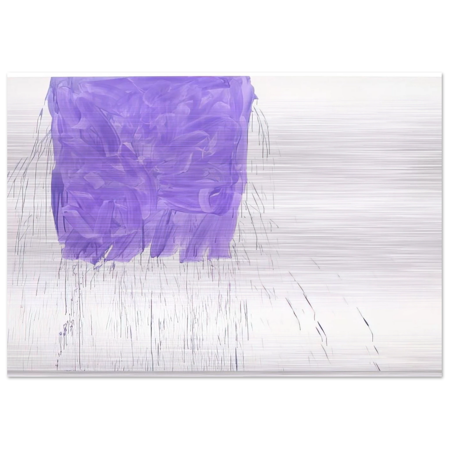 Violet - 1997 - Michel Majerus Brushed Aluminum Print - 70x100 cm / 28x40 inches | Michel Majerus Aluminum Print | Michel Majerus Prints