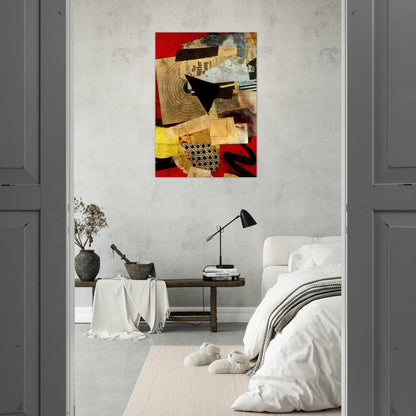 HITLER GANG 1944 - Kurt Schwitters Brushed Aluminum Print - 70x100 cm / 28x40 inches | Kurt Schwitters Aluminum Print | Kurt Schwitters Prints