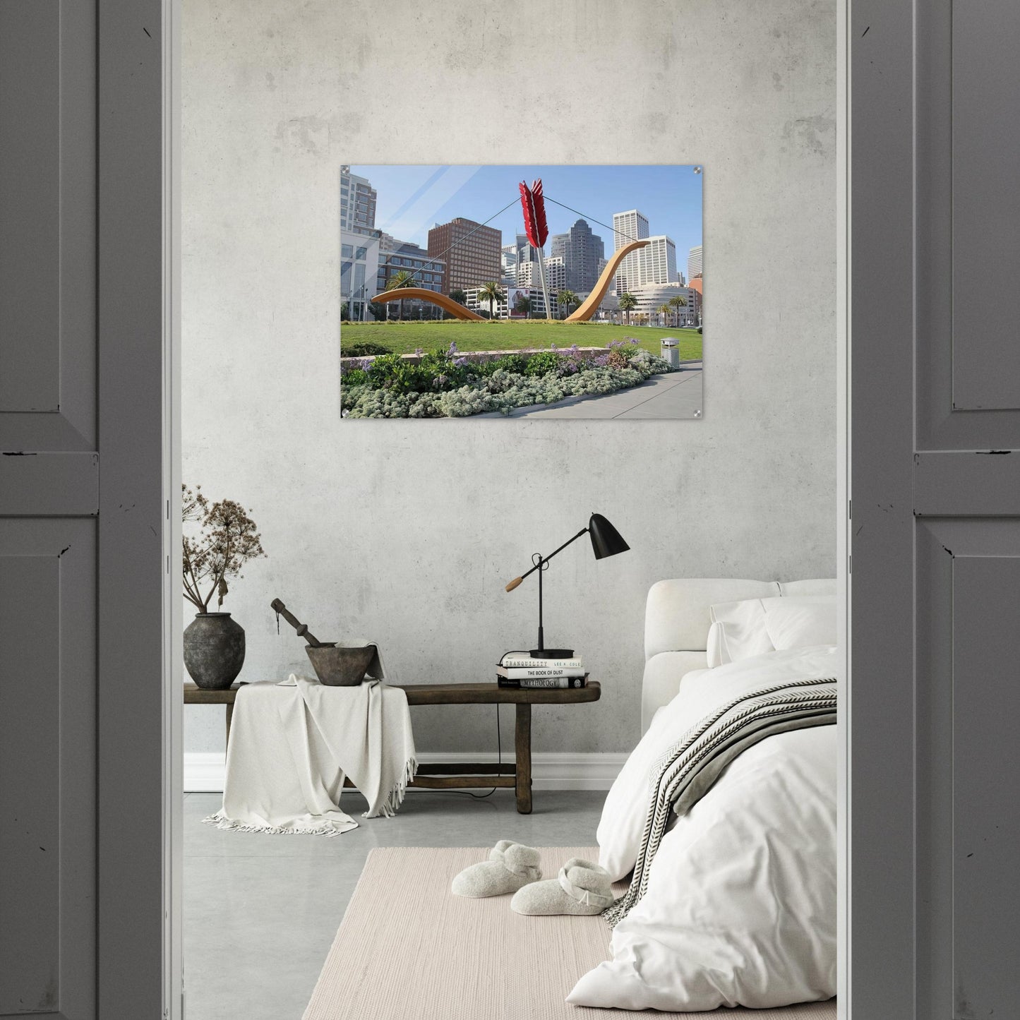CUPID S SPAN COLLABORATION WITH VAN BRUGGEN 2002 - Claes Oldenburg Acrylic Print - 70x100 cm / 28x40″ inches