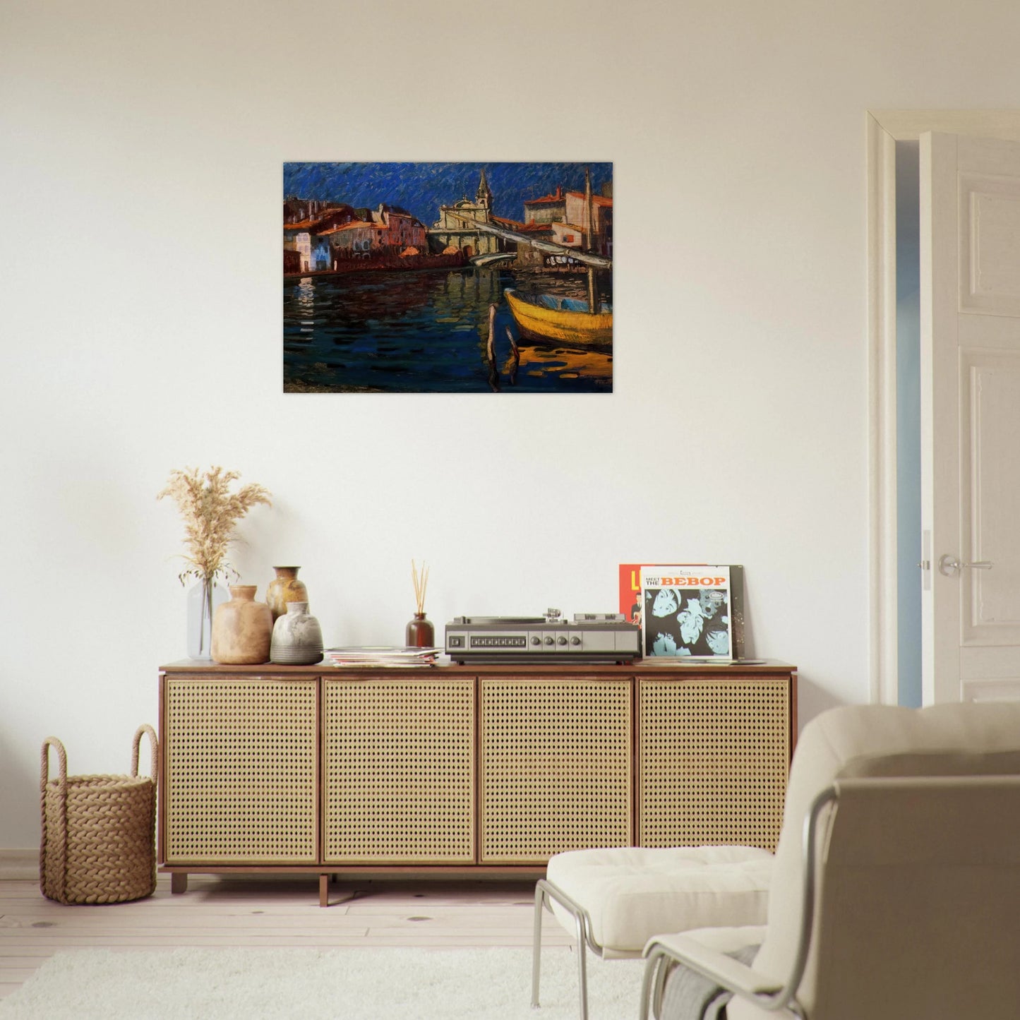MARTIGUES - Raoul Dufy Brushed Aluminum Print - 70x100 cm / 28x40 inches | Raoul Dufy Aluminum Print | Raoul Dufy Prints