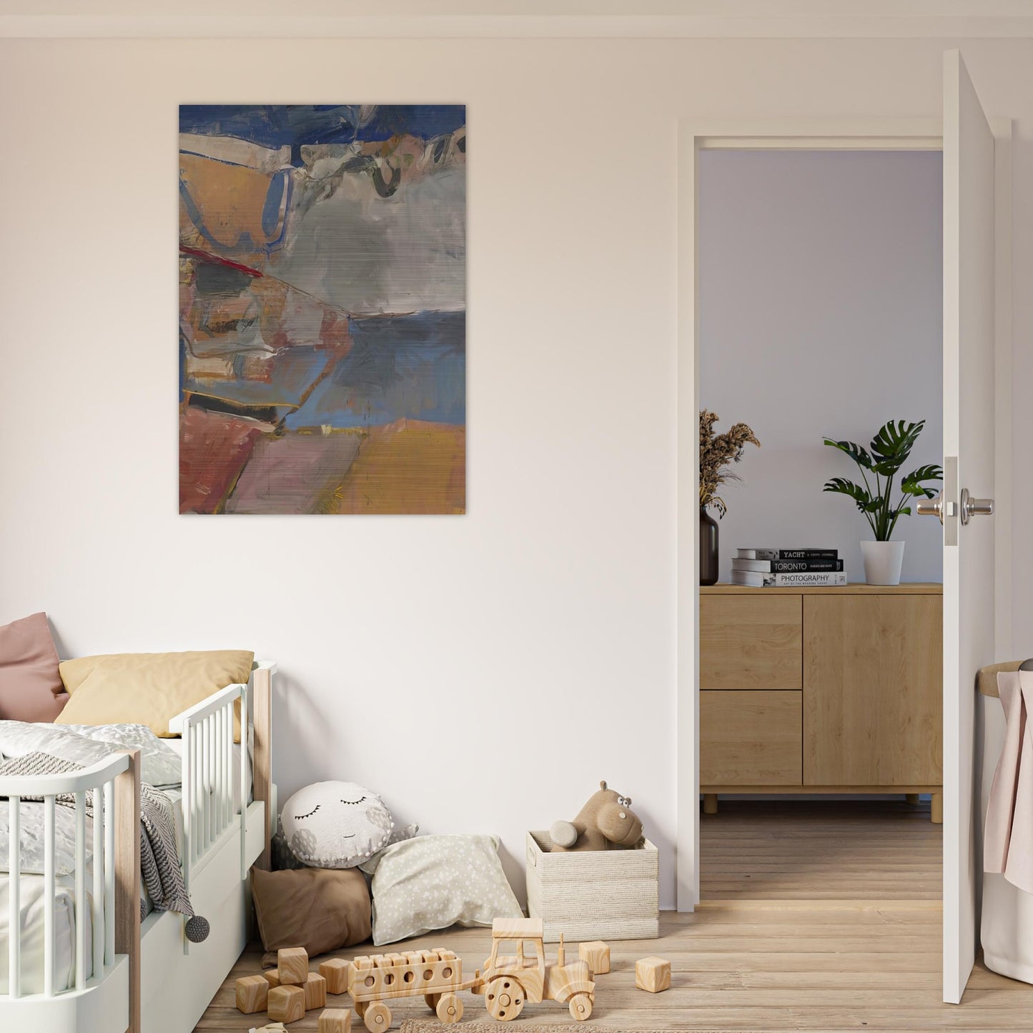Berkeley #22 - Richard Diebenkorn Brushed Aluminum Print - 70x100 cm / 28x40 inches | Richard Diebenkorn Aluminum Print | Richard Diebenkorn Prints