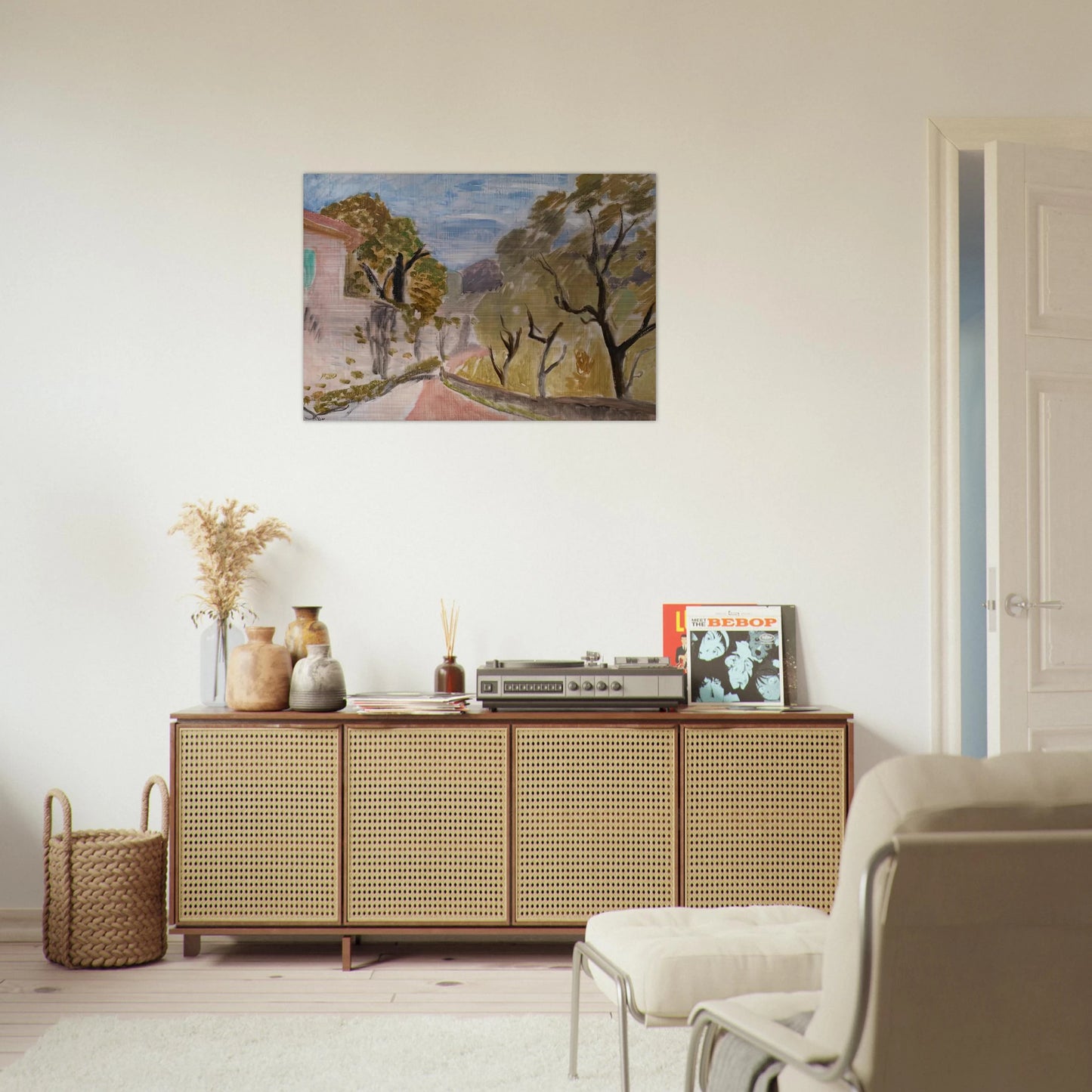 PAYSAGE OU RUE DANS LE MIDI 1918 - Henri Matisse Brushed Aluminum Print - 70x100 cm / 28x40 inches | Henri Matisse Aluminum Print | Henri Matisse Prints