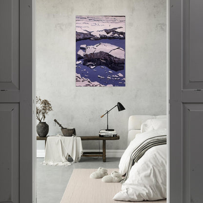 Study for Ice Flow, Allagash - 1996 - Neil Welliver Brushed Aluminum Print - 70x100 cm / 28x40 inches | Neil Welliver Aluminum Print | Neil Welliver Prints