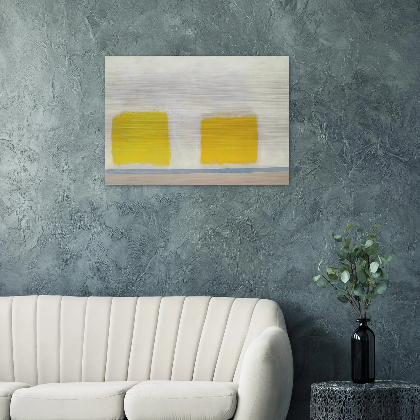 Twin Sun-Box - 1965 - Theodoros Stamos Brushed Aluminum Print - 70x100 cm / 28x40 inches | Theodoros Stamos Aluminum Print | Theodoros Stamos Prints
