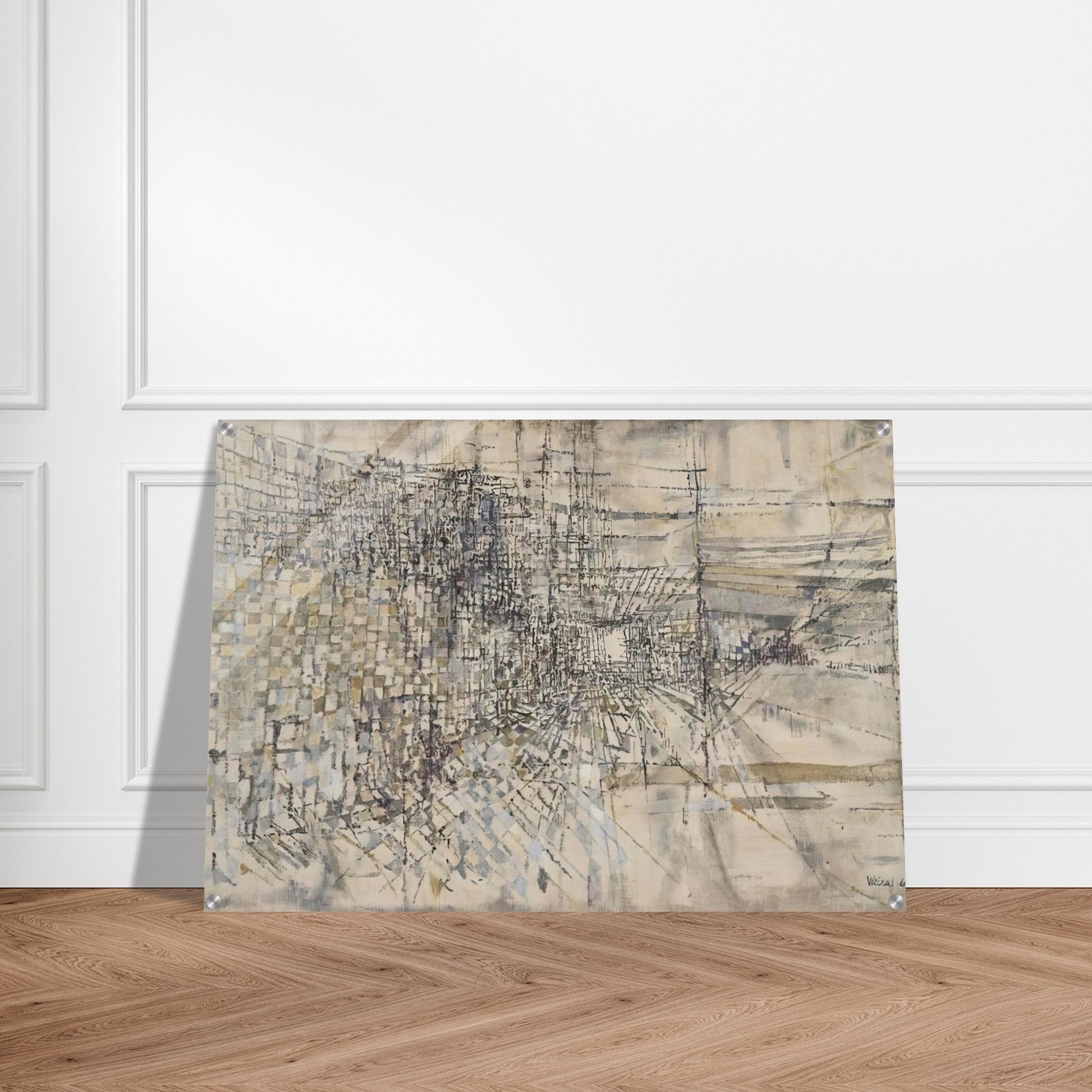 La Garde Des Anges - 1950 - Maria Helena Vieira da Silva Acrylic Print - 70x100 cm / 28x40″ inches