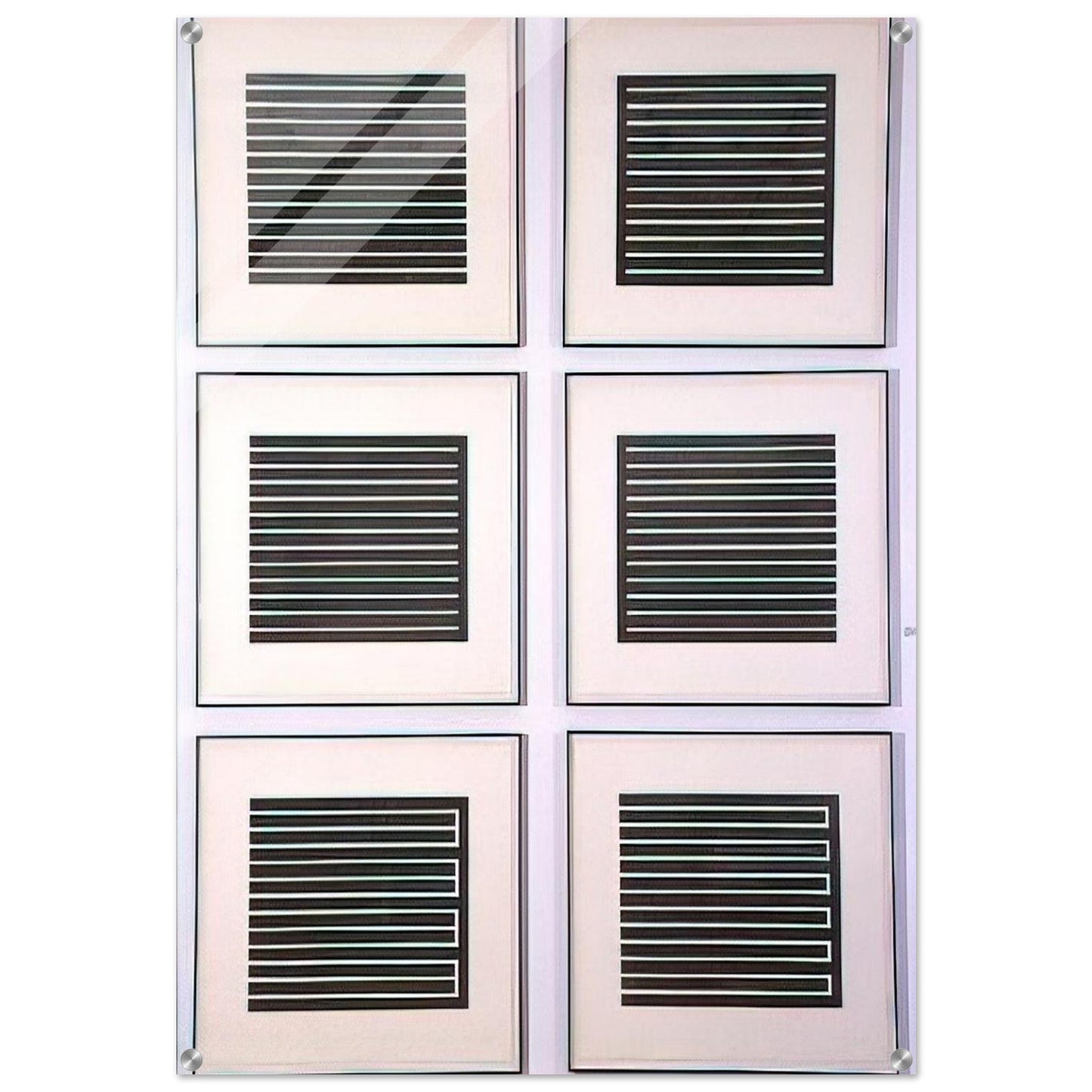 Six Aquatints - 1980 - Donald Judd Acrylic Print - 70x100 cm / 28x40″ inches | Donald Judd Wall Art | Donald Judd Prints