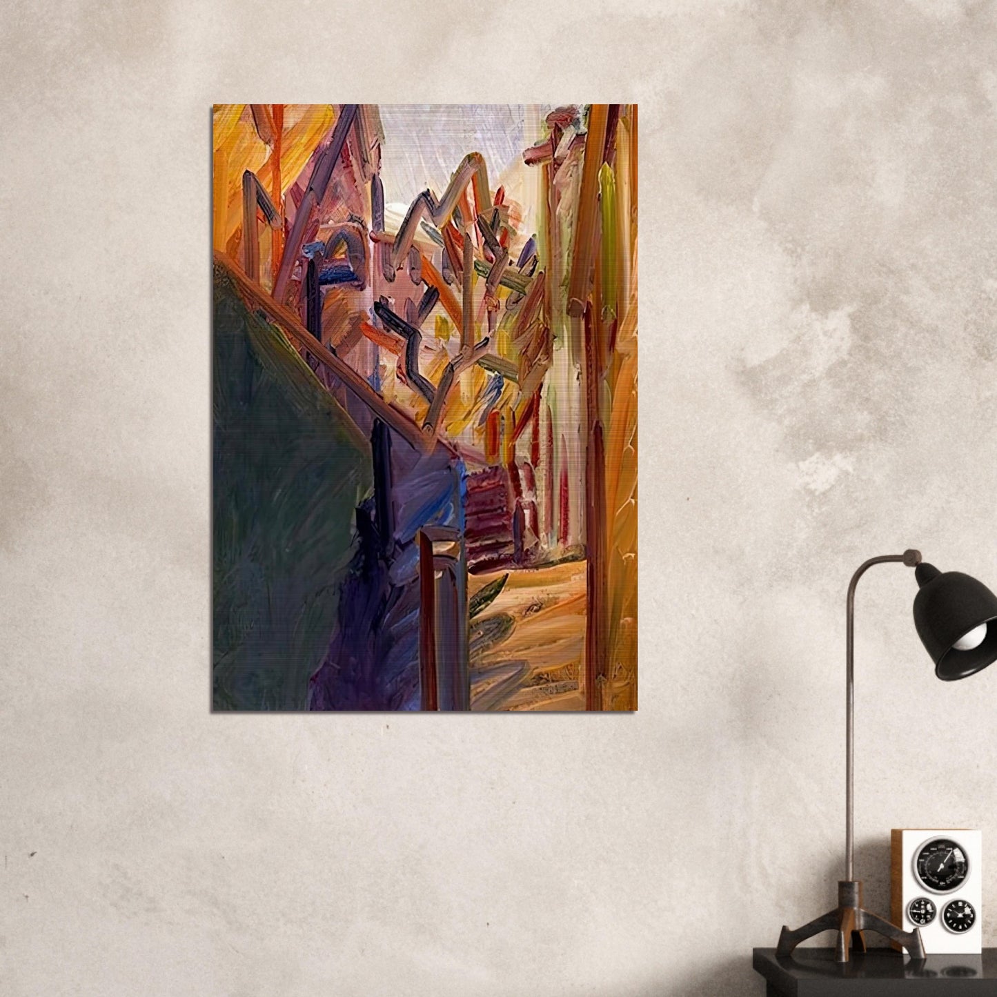 ALBERO DI FRONTE 1 - Frank Auerbach Brushed Aluminum Print - 70x100 cm / 28x40 inches | Frank Auerbach Aluminum Print | Frank Auerbach Prints