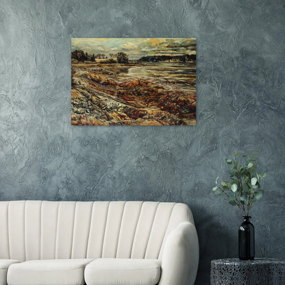 DIVIDED AND DIVIDED - Ivan Albright Brushed Aluminum Print - 70x100 cm / 28x40 inches | Ivan Albright Aluminum Print | Ivan Albright Prints