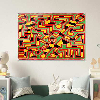 UNTITLED 1988 - Keith Haring Acrylic Print - 70x100 cm / 28x40″ inches | Keith Haring Wall Art | Keith Haring Prints