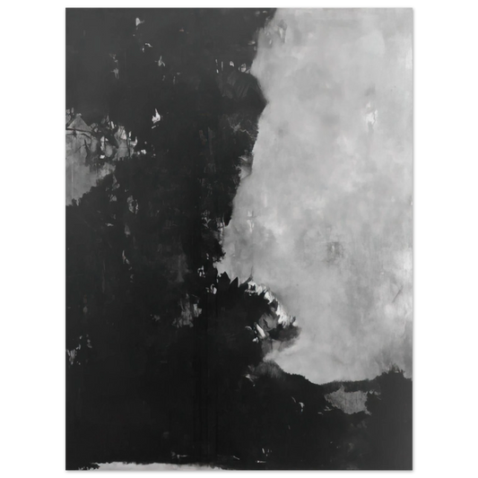 Edward Corbett - Untitled Black Painting - 1950  75x100 cm / 30x40inches Fine Art Poster