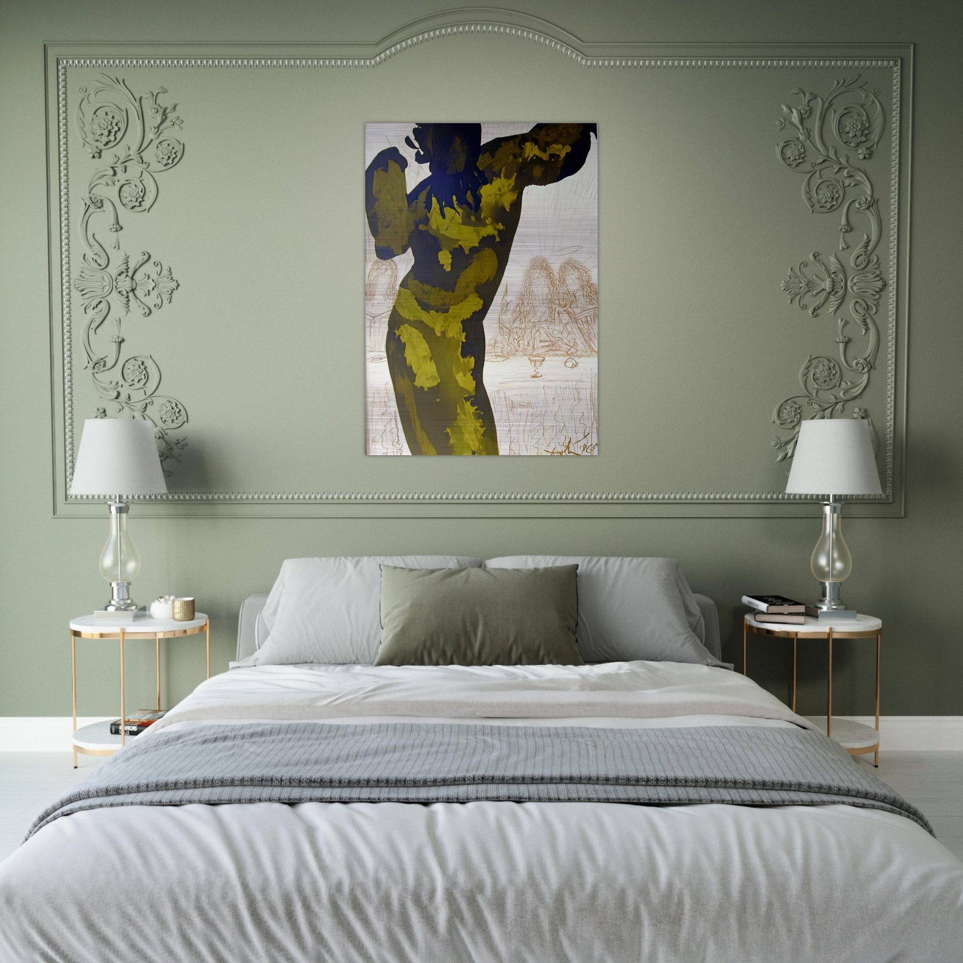 ET POST BUCCELLAM INTROIVIT IN EUM SATANAS PSALMS 40 10 1964 - Salvador Dali Brushed Aluminum Print - 70x100 cm / 28x40 inches | Salvador Dali Aluminum Print | Salvador Dali Prints