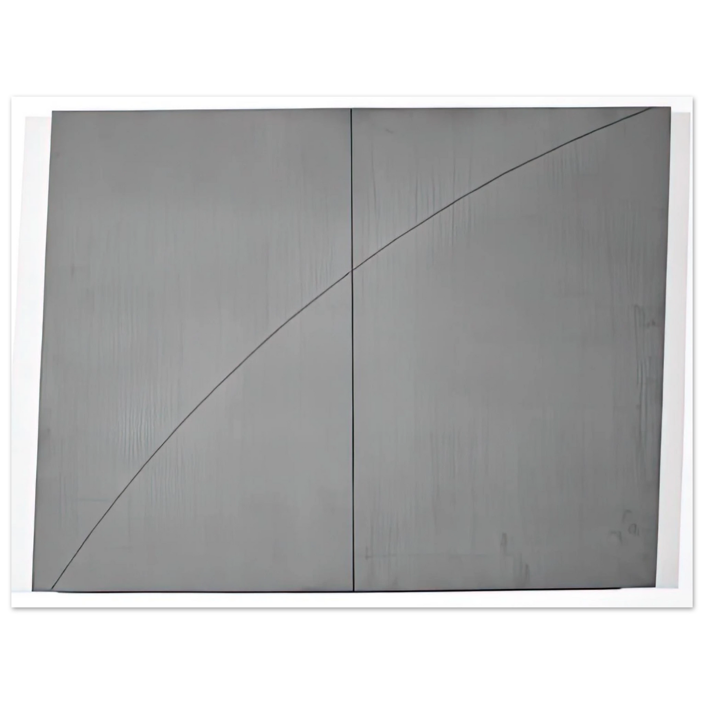 Robert Mangold - A CURVED LINE WITHIN TWO DISTORTED RECTANGLES 1978  75x100 cm / 30x40inches Fine Art Poster