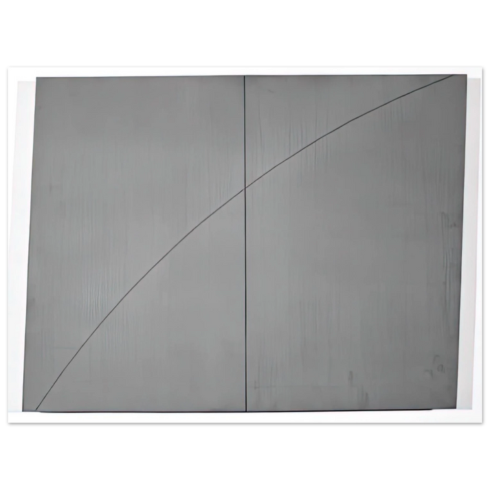 Robert Mangold - A CURVED LINE WITHIN TWO DISTORTED RECTANGLES 1978  75x100 cm / 30x40inches Fine Art Poster