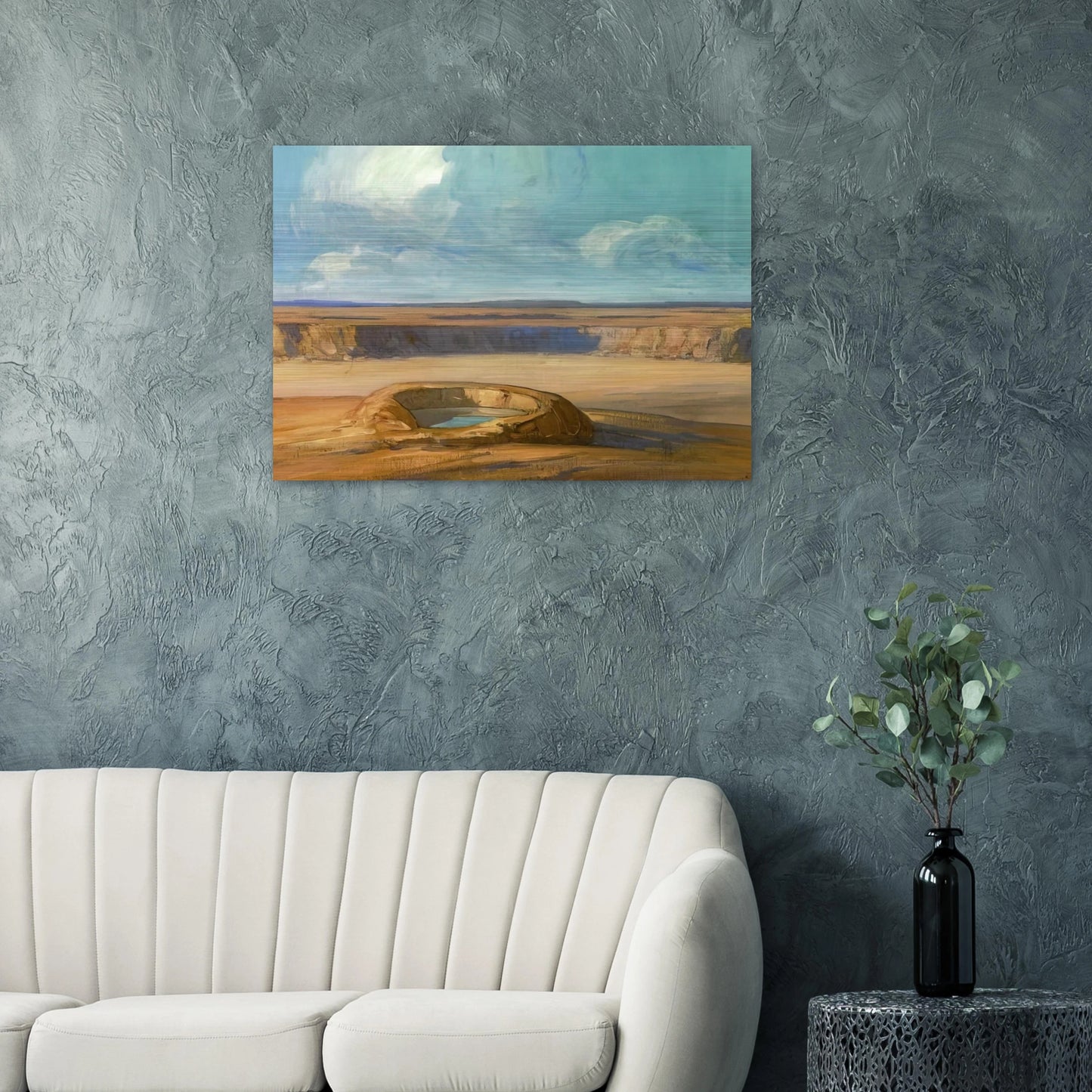 The Waterhole - Tonalism - Xavier Martinez Brushed Aluminum Print - 70x100 cm / 28x40 inches | Xavier Martinez Aluminum Print | Xavier Martinez Prints