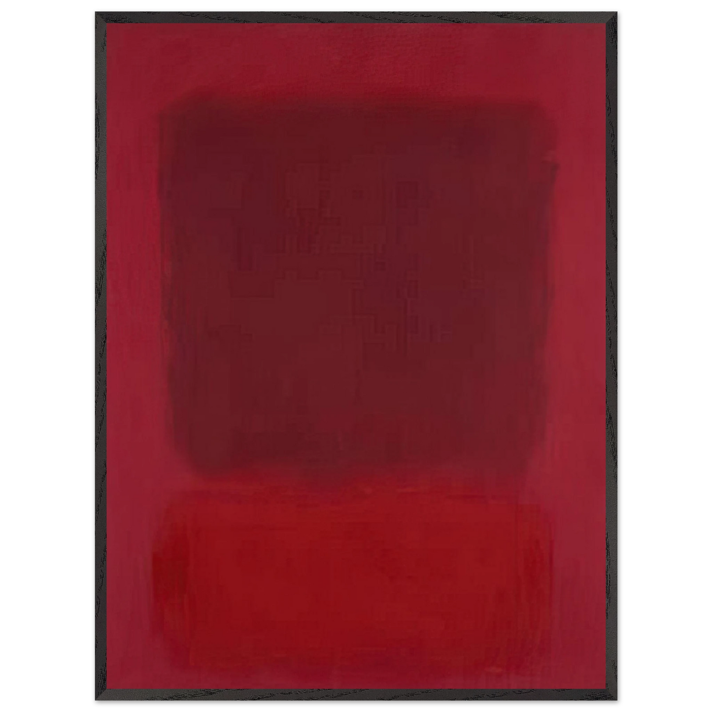 Mark Rothko - Red and Brown - 1957 Wall Art - 21x29.7 cm / 8x12" - Premium Wooden Framed Poster With Fine Art Paper - White frame