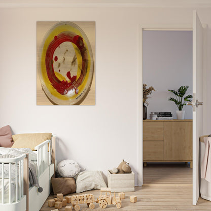 Circle - 1963 - Jiro Yoshihara Brushed Aluminum Print - 70x100 cm / 28x40 inches | Jiro Yoshihara Aluminum Print | Jiro Yoshihara Prints