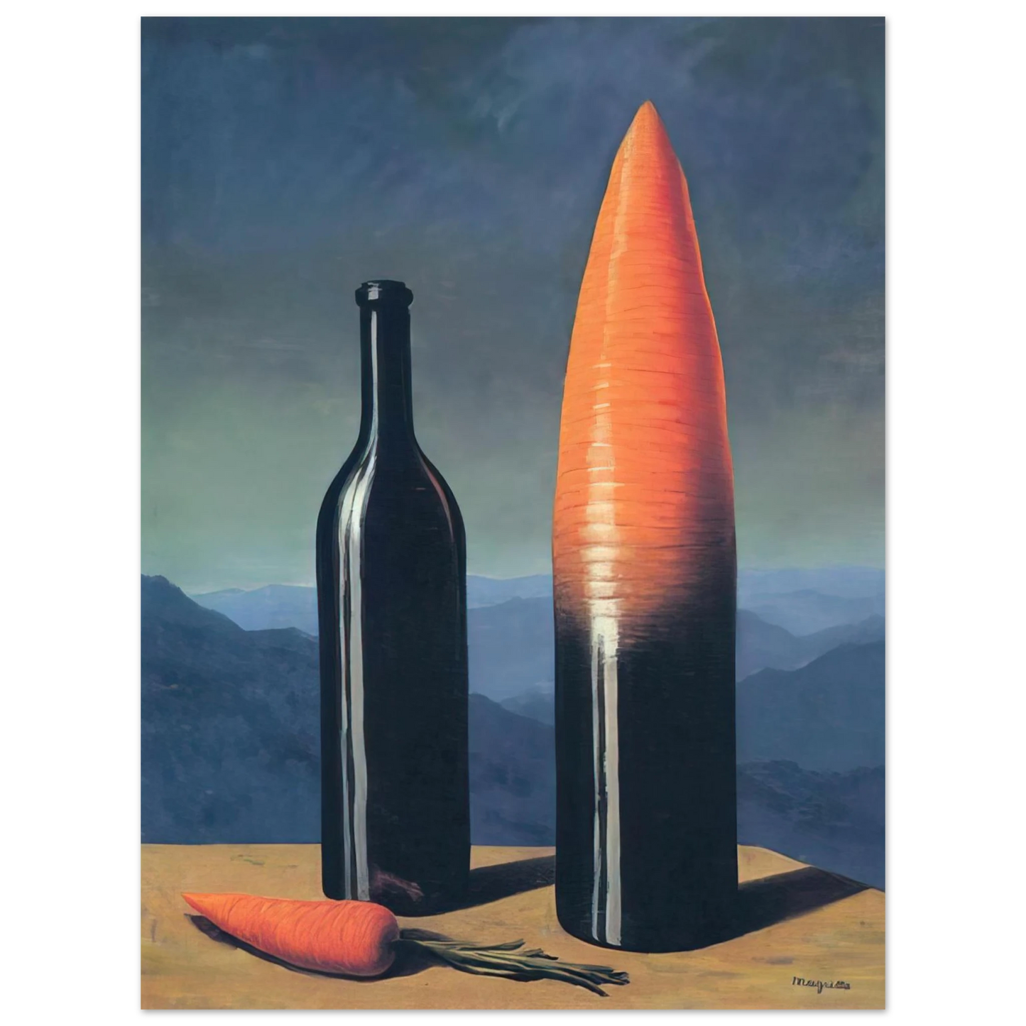 Rene Magritte - THE EXPLANATION 1952  75x100 cm / 30x40inches Fine Art Poster