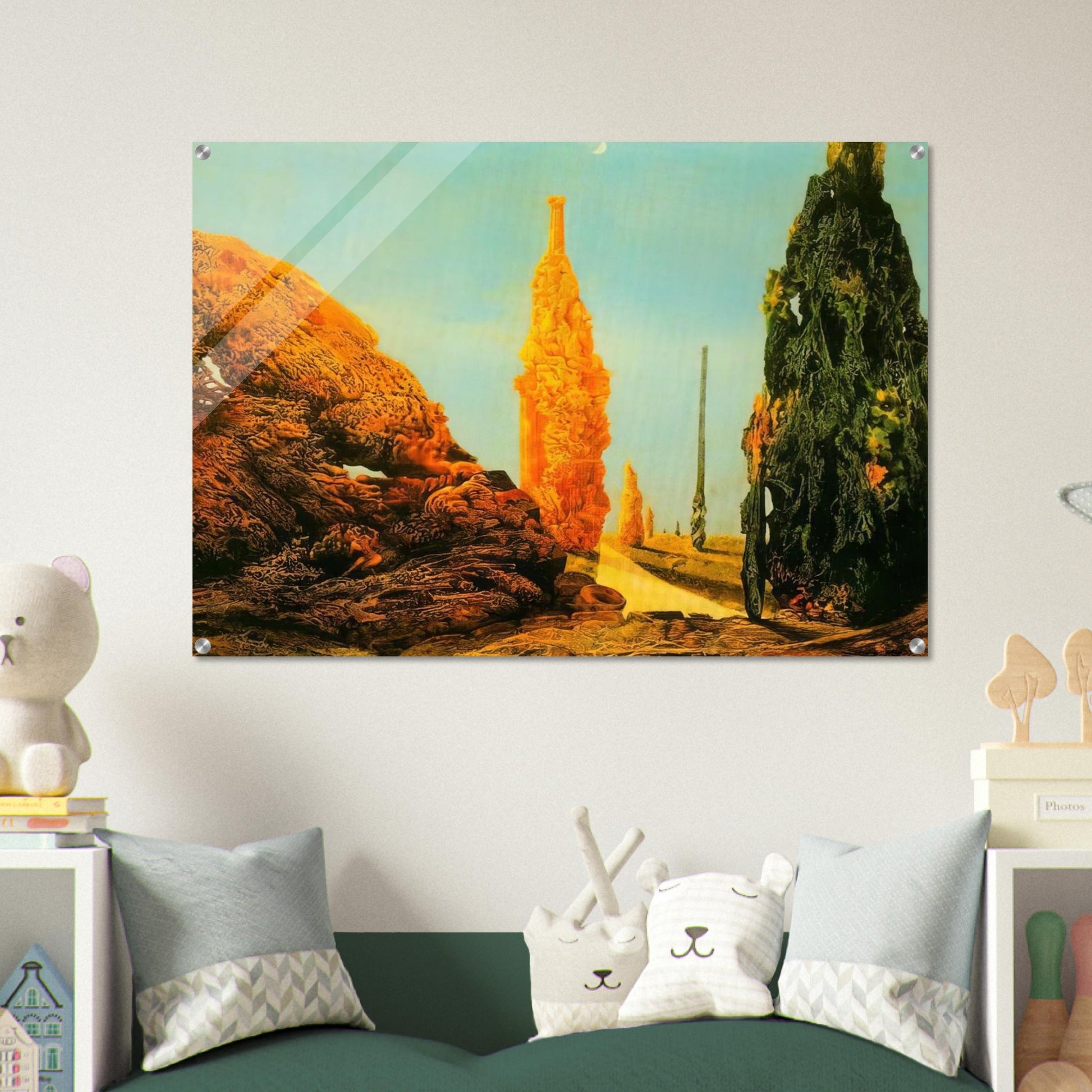 Lone Tree and United Trees - Max Ernst Acrylic Print - 70x100 cm / 28x40″ inches