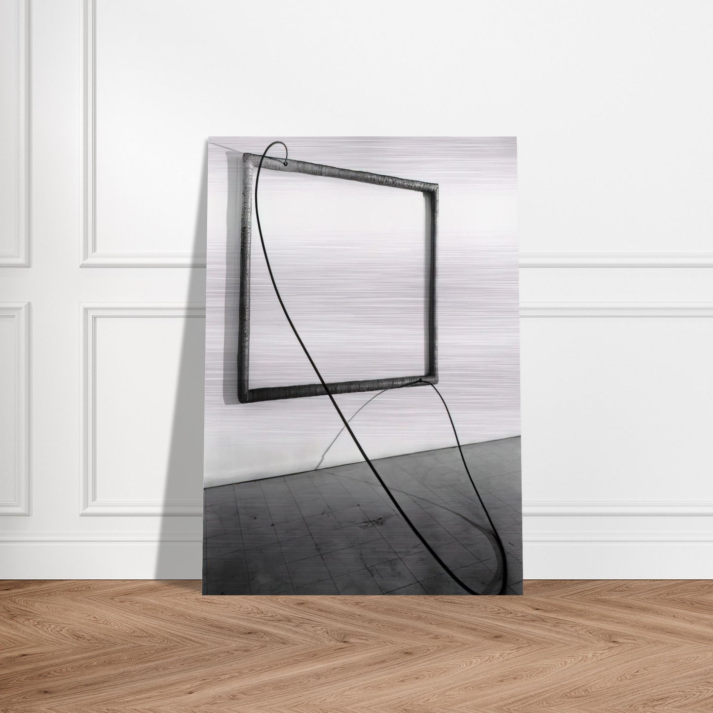 HANG UP 1966 1 - Eva Hesse Brushed Aluminum Print - 70x100 cm / 28x40 inches | Eva Hesse Aluminum Print | Eva Hesse Prints