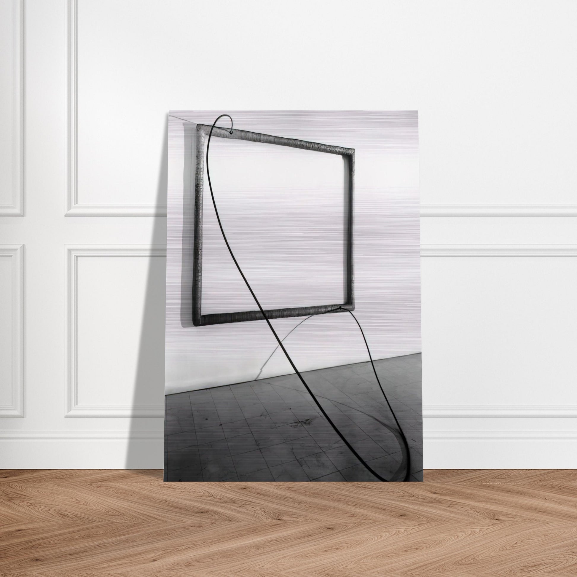 HANG UP 1966 1 - Eva Hesse Brushed Aluminum Print - 70x100 cm / 28x40 inches | Eva Hesse Aluminum Print | Eva Hesse Prints